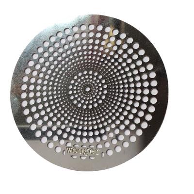 China Waterproof Metal Horn Mesh Stainless Steel Arc Mesh Earphone Mesh Corrosion Etching Stamping Steel Screen Printed Nameplate for sale