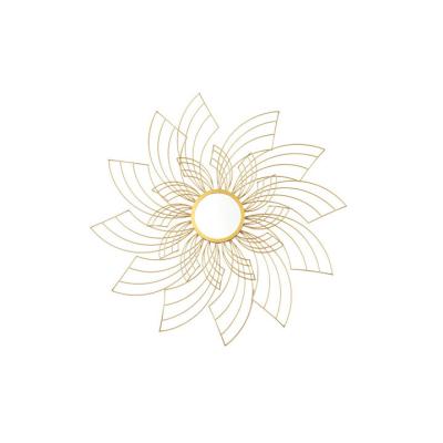 China Wholesale Minimalist 3D Wall Art Decorations Wall Hanging Metal Sun Flower Wall Decor for Farmhouse Living Room Home Bedroom for sale