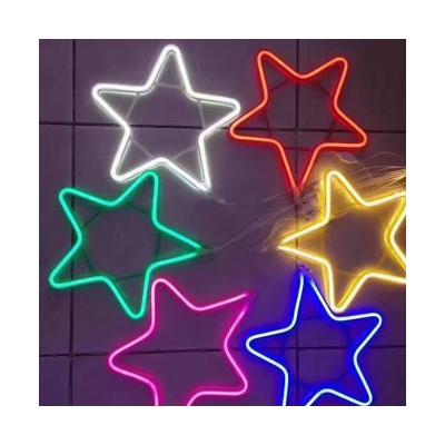 China Modern Selling Well Led Five Stars With Discoloration Colorful Outdoor High Gloss Advertising Sign Form Waterproof Soft Light Strip for sale