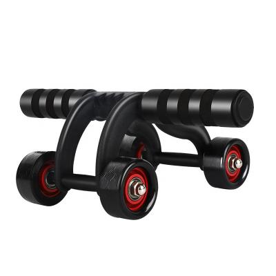 China Commercial Use Gym 4 Wheel Ab Wheel Abdominal Roller With Band Pad for sale