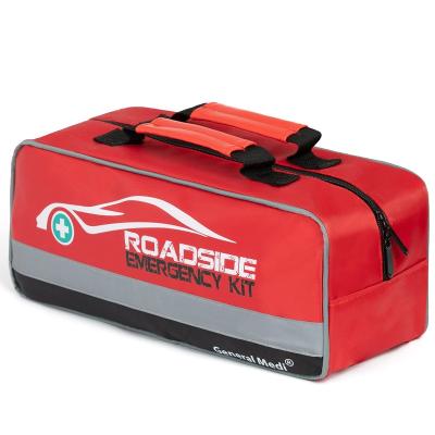 China Car Engine 127 Pieces Red First Aid Kit Tool Kit Emergency Car Emergency Car Kit Roadside Roadside for sale