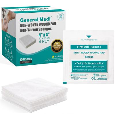 China Medical ; Hospital ; HOT Selling Medical Dental Sterile Disposable Medical Nonwoven Wrapped Nonwoven Pad for sale