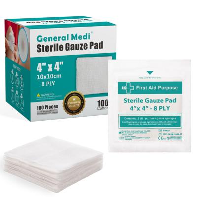 China Surgical Medical Gauze Pads Swabs Sterile Absorbent Gauze Soft Breathable Convenient Medical Bandage New Design For Wound Dressing for sale