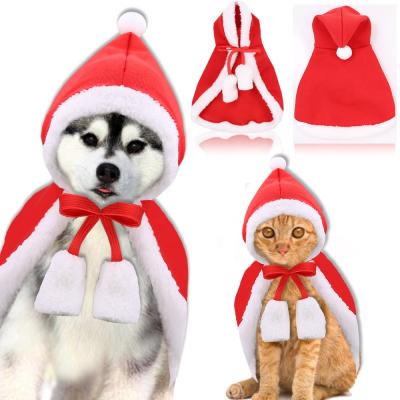 China 2021 New Pet Clothing Designer Christmas Long Lasting Handsome Red Coat Pet Clothes Large for sale