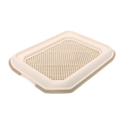 China Factory Direct Small Barrier Pet Toilet Splash Proof Dog Toilet Viable Direct Grate Easy Clean Dog Bed Basin for sale