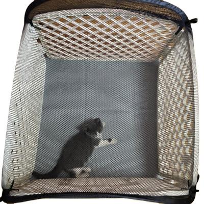 China Breathable Animal Wire Mesh Pet Fencing Dog Fence For Camping With Mat for sale