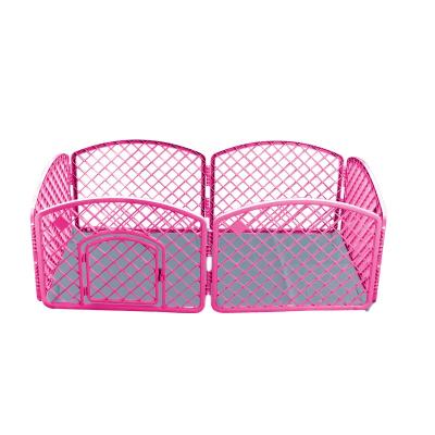 China Breathable Wholesale Dog Kennel Cage Indoor Dog Fence With Mat for sale