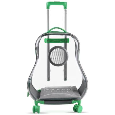 China High Quality Green Breathable Guitar Cart Case Pet Bag for sale