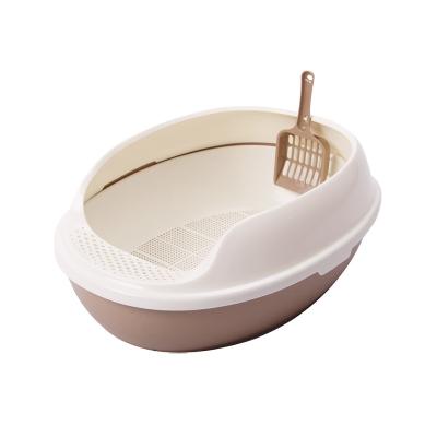 China Viable Egg Shaped Bentonite Type Multi Color Cat Litter Box for sale