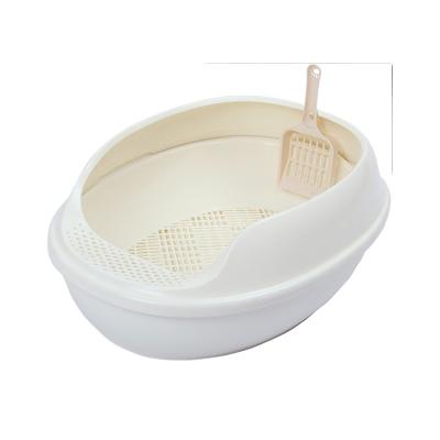 China Viable Egg Shaped Pine Sand Type Large Space Cat Litter Box for sale