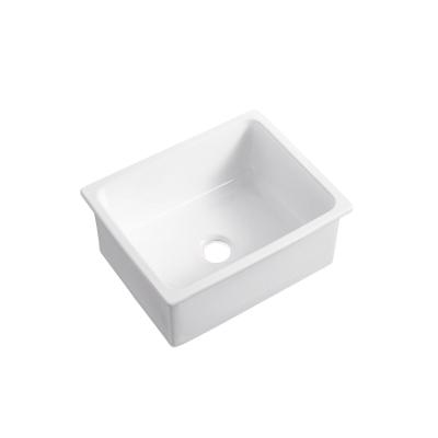 China Without Faucet New Style 23inches Small Ceramic Kitchen Wash Basin Sinks for sale