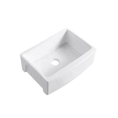 China Without Faucet Chanda Commercial Kitchen Rectangular Sink White Kitchen Basin Sink for sale