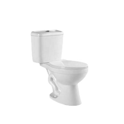 China Double-Flow Classic Design Porcelain Siphonic Bathroom Top Flushing Two Piece Toilet for sale