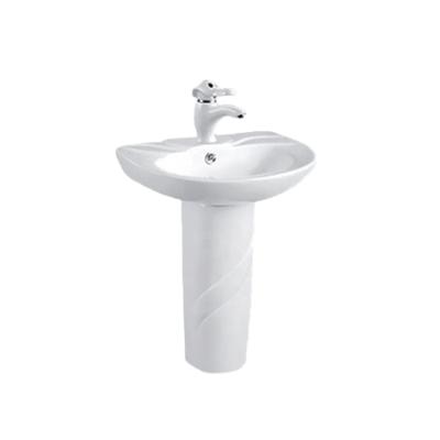 China Modern Ceramic Pedestal Basin Kids Free Standing Wash Basin for sale