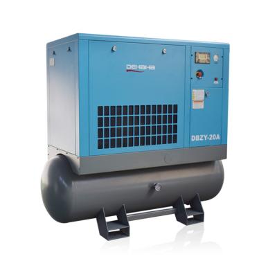 China 15kW 20HP 500L 16 Bar Screw Air Compressor Lubricated Portable Electric Industrial Compressors For Laser Cutting for sale