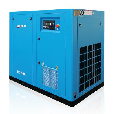 China Lubricated 37kW 50hp Oil-injected Power Frequency 8bar 10 Bar Direct Driven Screw Air-Compressors Machinery for sale