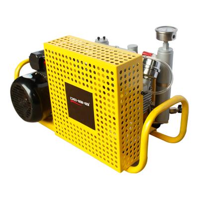 China Lubricated Piston 200/300bar High Pressure Air Compressor For Fire Fighting Scba Breathe Equipment for sale