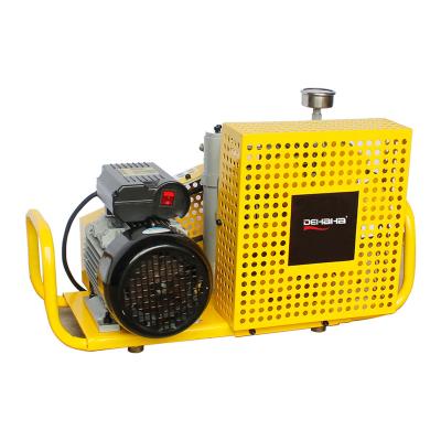 China Lubricated 4500 PSI Small High Pressure Scuba Breathe 200bar Piston Air Compressor for sale