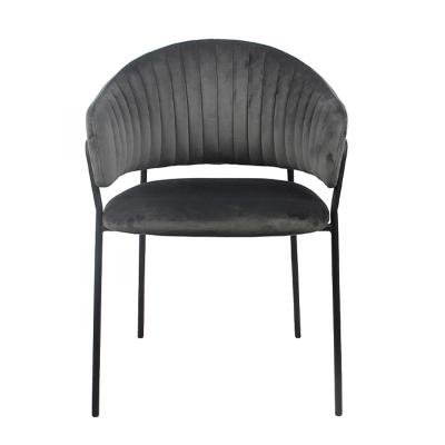 China Modern Convertible Fabric Dining Chair Cafe Home Cafe Chairs Berry Velvet Room Dinning Blue With Seat And Gold Stackable Dark Gray for sale