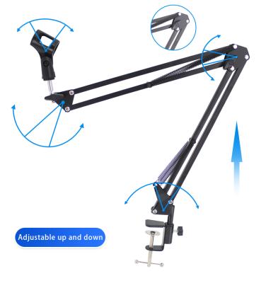 China Microphone stand condenser studio MIC BM800 microphone ecording condenser with foldable shock mount arm scissor stand for sale