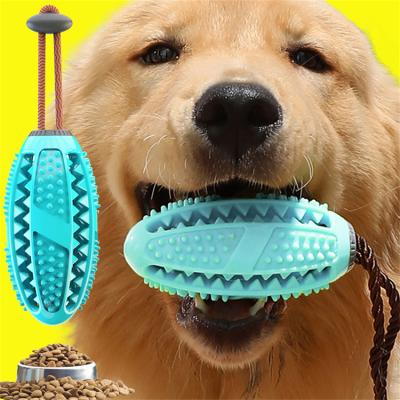 China Viable Puppy Chewing Water Toy Pet Dog Food Leaking Ball Dog Teeth Cleaning Pet Toy for sale