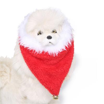 China Good Quality Cheap Viable Hot Sale Pet Christmas Bell Scarf Accessories Collar Triangular Pets For Dogs for sale