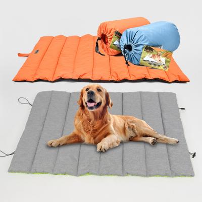 China Oxford Cloth Pet Travel Waterproof Pet Dog Bed Portable Folding Folding Cooling Pad for sale