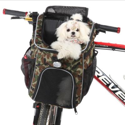 China Breathable Dismountable Multifunctional Outdoor Pet Travel Backpack Storage Carry Bag Cat And Dog Backpack Bicycle for sale