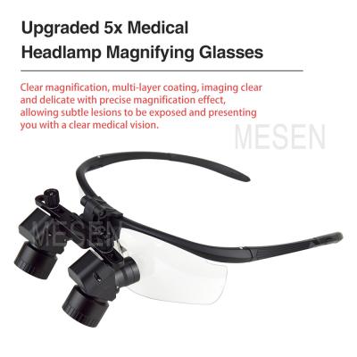 Chine Oental Medical Oral Corner 5X Magnificateur Loupes dentaires phare Loupes chirurgicales dentaires portables sans fil avec lampe de tête à vendre