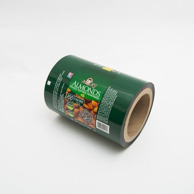 China Nahrungsmittelverpackungsfolie der Mandel-0.63OZ wickeln Plastikfilmstreifen Logo Printed ein zu verkaufen