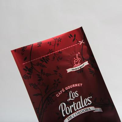 China 454g 280 x 100m m imprimió bolsos de café inferiores planos con la válvula para los granos de café BOPP en venta