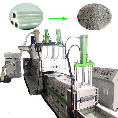 China Factory high quality single plastic Lvhua screw extruder pp pe film recycling bags pelletizing machine line for sale