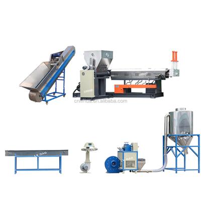 China Factory new technology plastic pelletizing machine with side feeder for pp pe film for sale