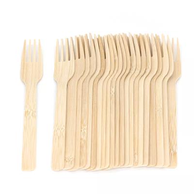 China China Manufacturer Biodegradable Disposable Picnic Hotel Restaurant Party Natural Bamboo Cutlery 170mm for sale