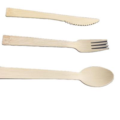 China Picnic Supplying Disposable Bamboo Durable Utensils Set Eco-Friendly Camping Products And Party Eating Supplies Cutlery Set for sale