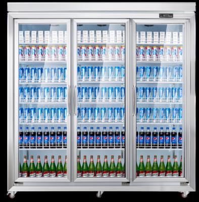 China Hotel Multi-Type Glass Door Beverage Display Cooler Beverage Cooler Refrigerator Refrigerator for sale