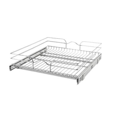 China High Quality Modern Leaf Kitchen Accessories Kitchen Baskets Pull Out Wire Drawer Basket, Made Of 304 Steel for sale