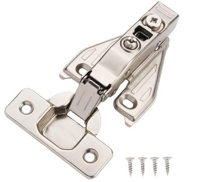 China Modern Hydraulic Hinge Mute Damping Buffer 35 Straight Arm Large Bend Cold Rolled Steel H Hinge Euclidean Hinge for sale