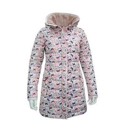 China Custom Cheap Women Woodland Winter Fashion Print Windproof Jackets for sale