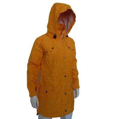 China Waterproof High Quality Winter Wear Women Long Jacket Water Proof Clothing for sale