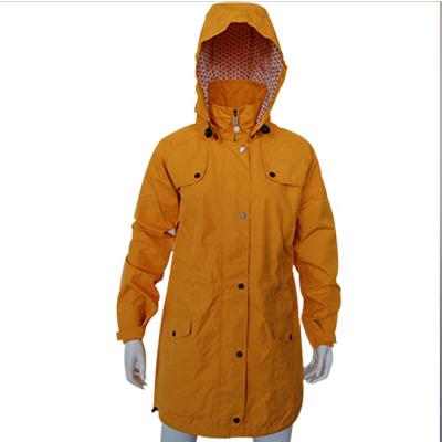 China Custom Made Waterproof 100% Polyester Fabric Lightweight Waterproof Jacket For Women for sale