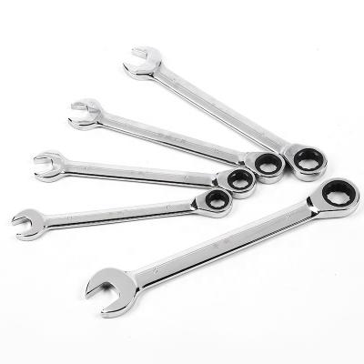 China Durable Hardware Tools Wrench Ratchet Open End Torque Combination Set Ratchet Wrench for sale