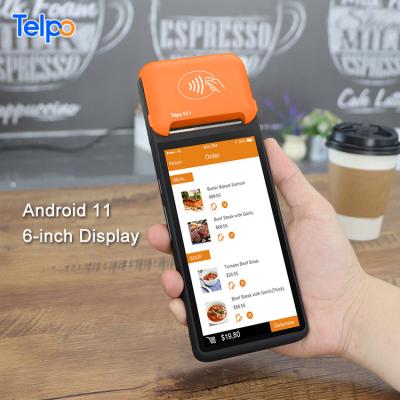 China SDK Telpo M1 Card Contactless Payment 11 Position Android Handheld Terminal with 40mm Ticket Printer for sale