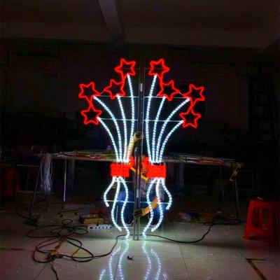 China 2022 Hot Selling Huge 3D Outdoor Waterproof Party Decoration IP65 Pendant Holiday Shopping Mall Standing LED Theme Light for sale