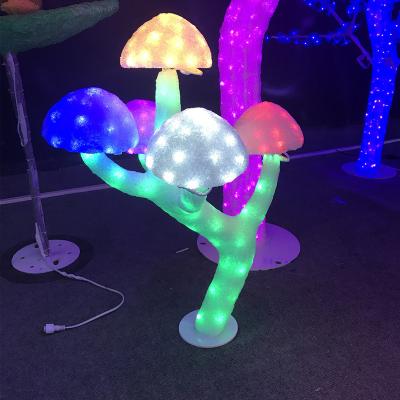 China LED Curtain Light AC LED Shape 2D Light Outdoor Waterproof Decorative Sculpture Christmas Tree 3D Christmas Theme Mushroom Light for sale