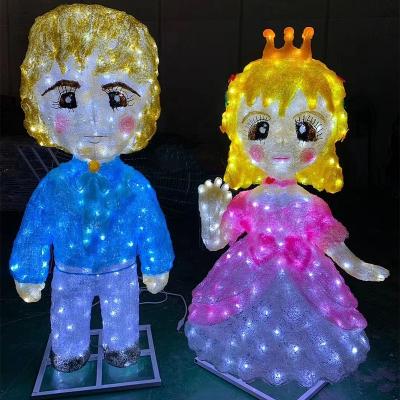 China Outdoor Commercial Use Decoration Waterproof 2D3d Design Led Pattern Light Cartoon Pattern Theme Light for sale