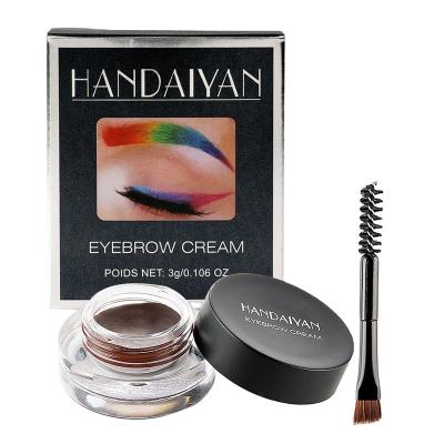 China HANDAIYAN Waterproof Water Proof Customize Cosmetic 12 Colors Eyebrow Enhancer Cream Tint Pigment for sale