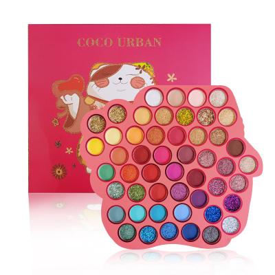 China Hot Selling Eyeshadow Palette Cosmetics 55 Color Eye Shadow High Waterproof Dye Waterproof Hot Eyeshadow Palette Makeup For Sale for sale