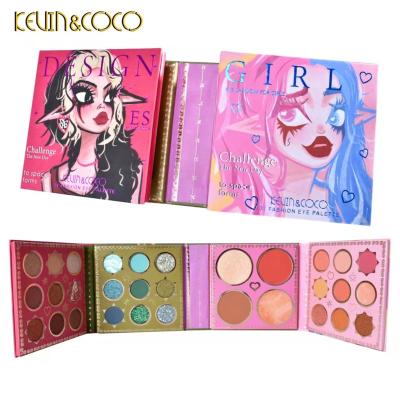 China Factory Wholesale Kevin CoCo 93 Color Eyeshadow Palette Custom Makeup Matte Cosmetics Eyeshadow Waterproof for sale