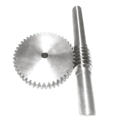 China High Quality Automobile Worm Gear Set CNC Parts Custom Stainless Steel Worm Tail Pinion Milling Drive Shaft for sale